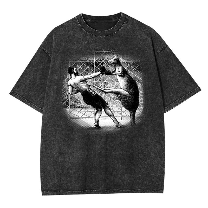 Kangaroo Boxing Washed T-shirt