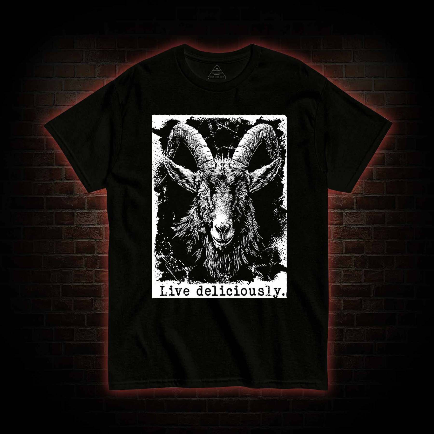 Live Deliciously Goat T-shirt