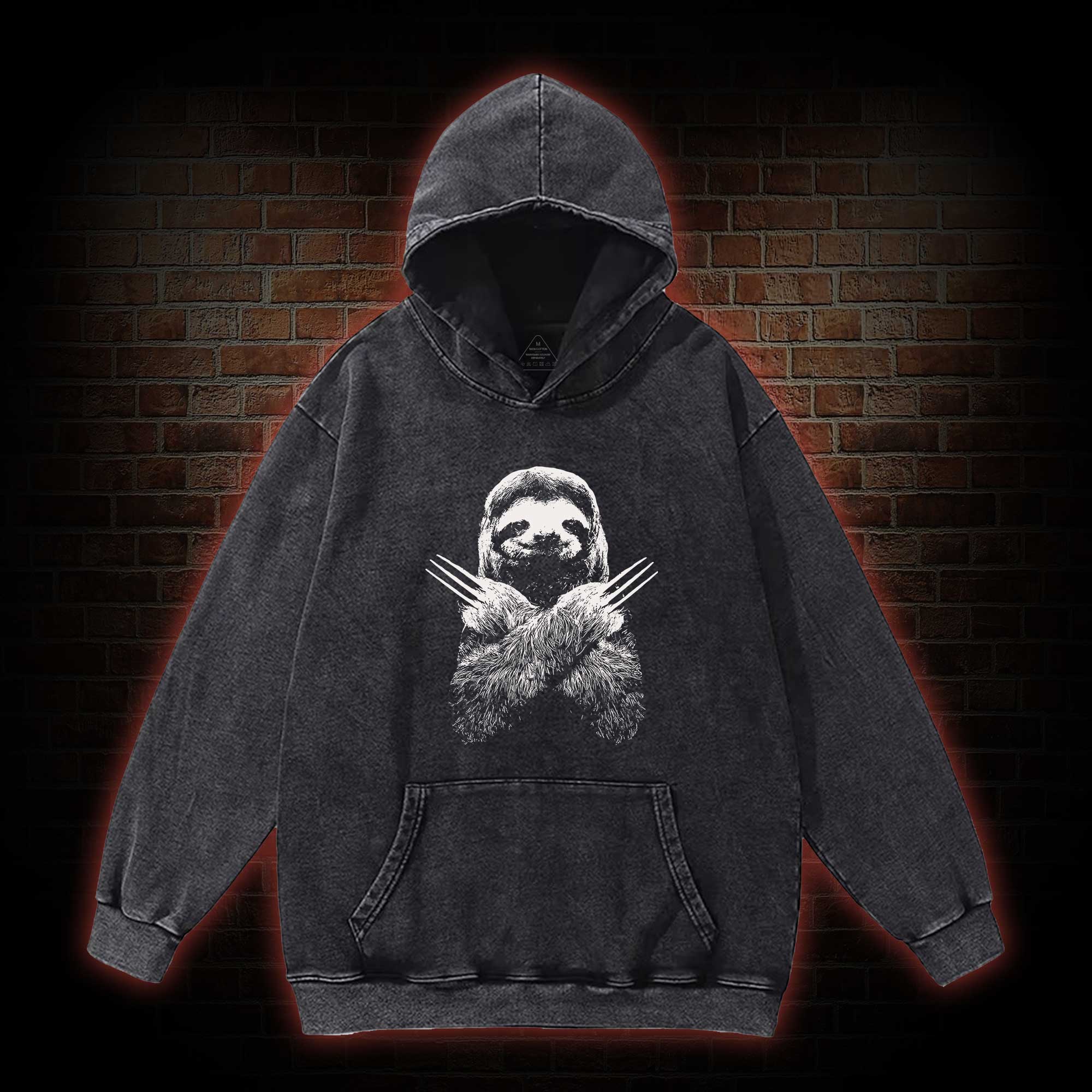 Slotherine Washed Hoodie