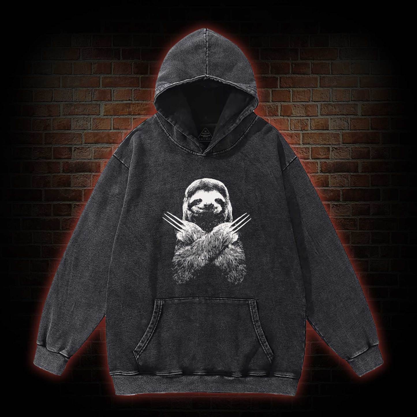 Slotherine Washed Hoodie