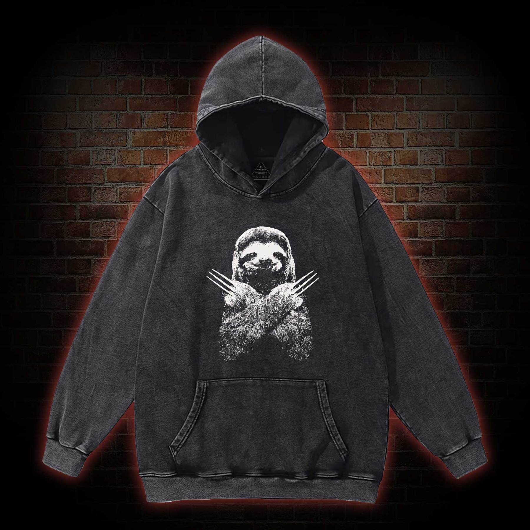 Slotherine Washed Hoodie