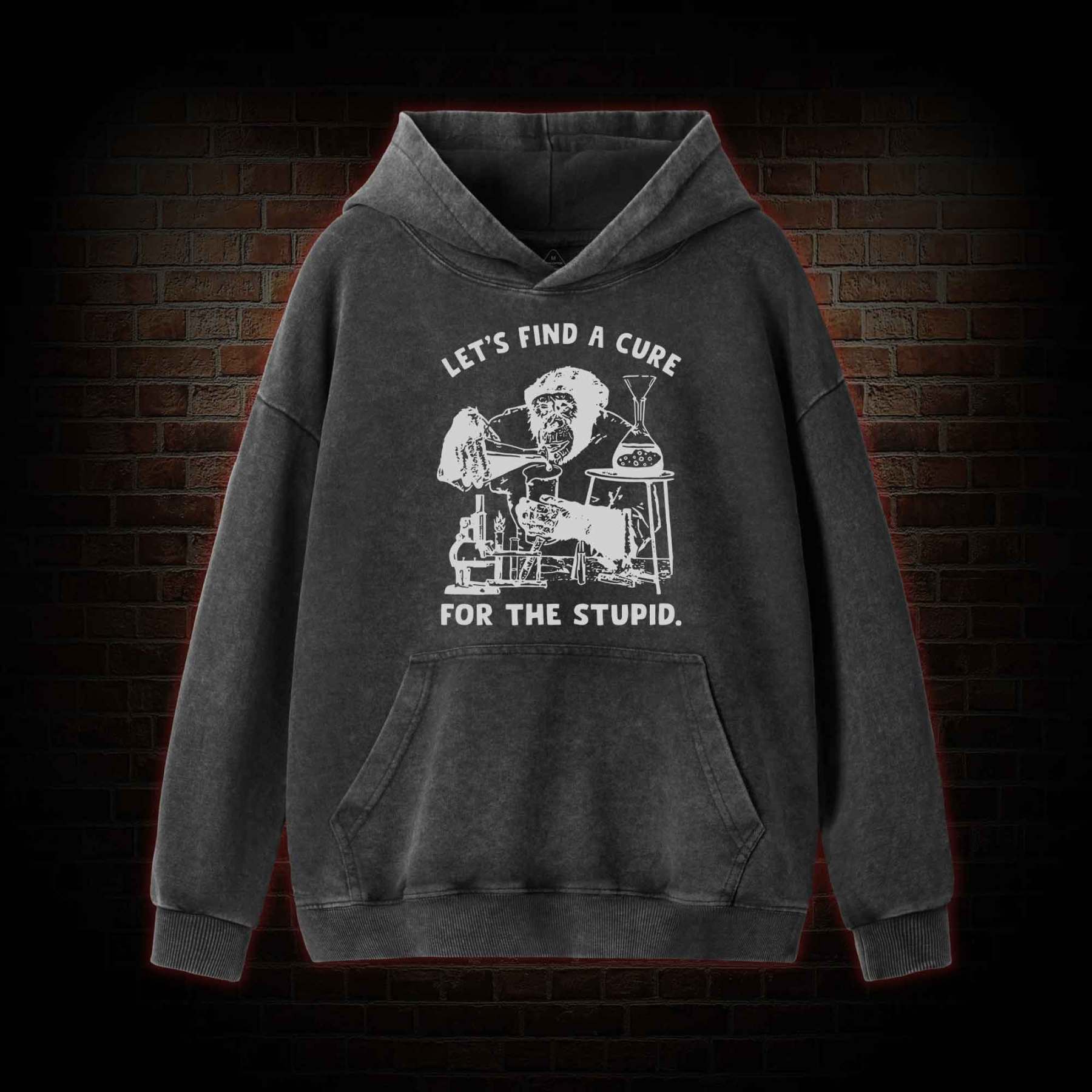 Let's Find A Cure Washed Hoodie