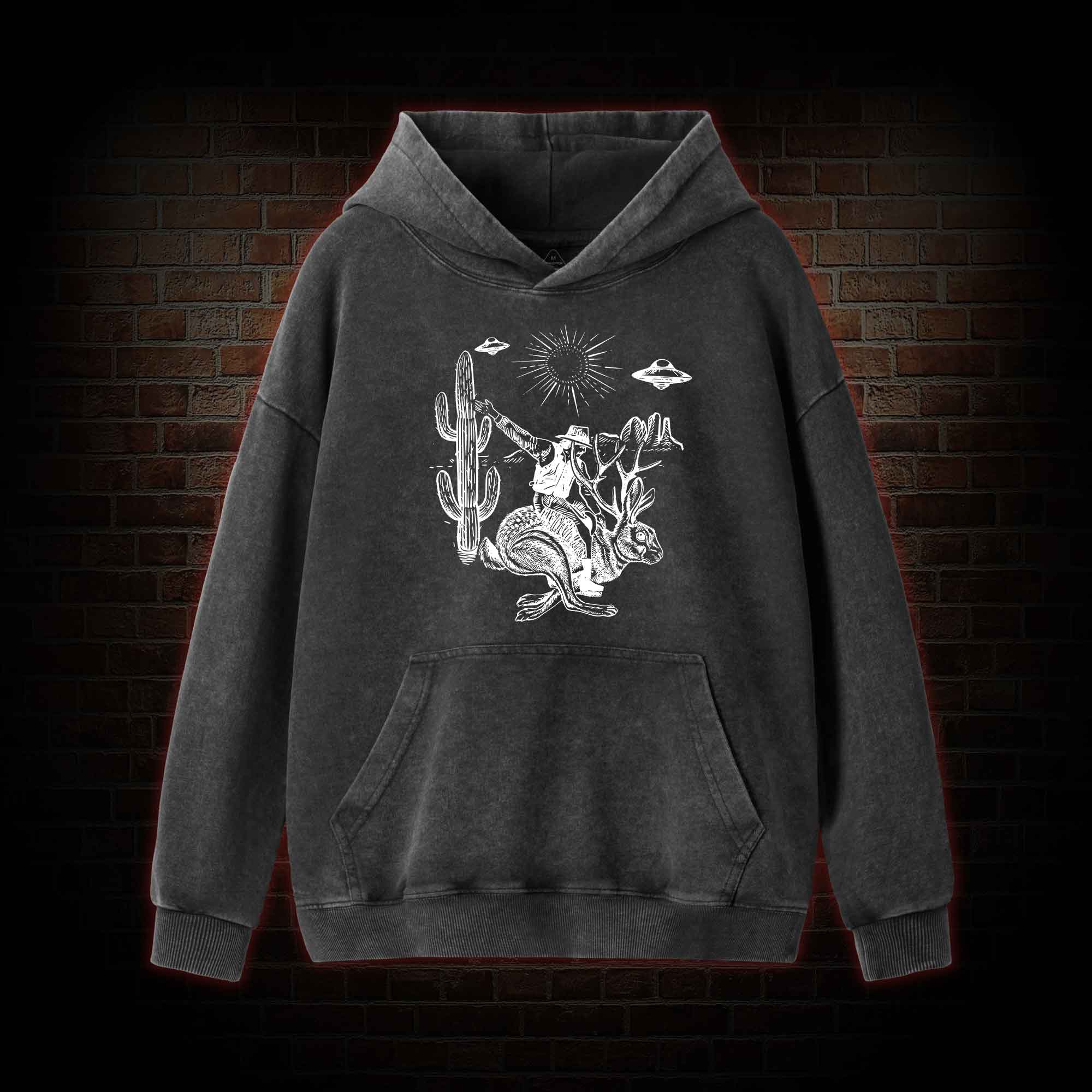 Jackalope Washed Hoodie