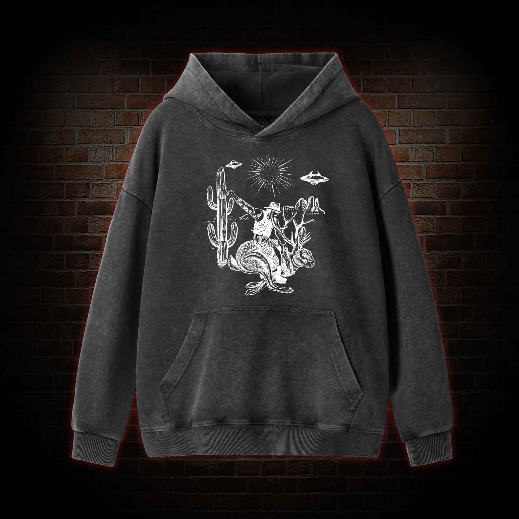 Jackalope Washed Hoodie