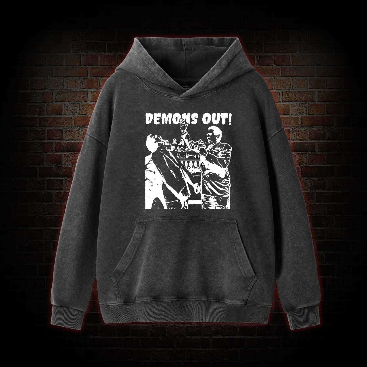 Demons Out! Washed Hoodie