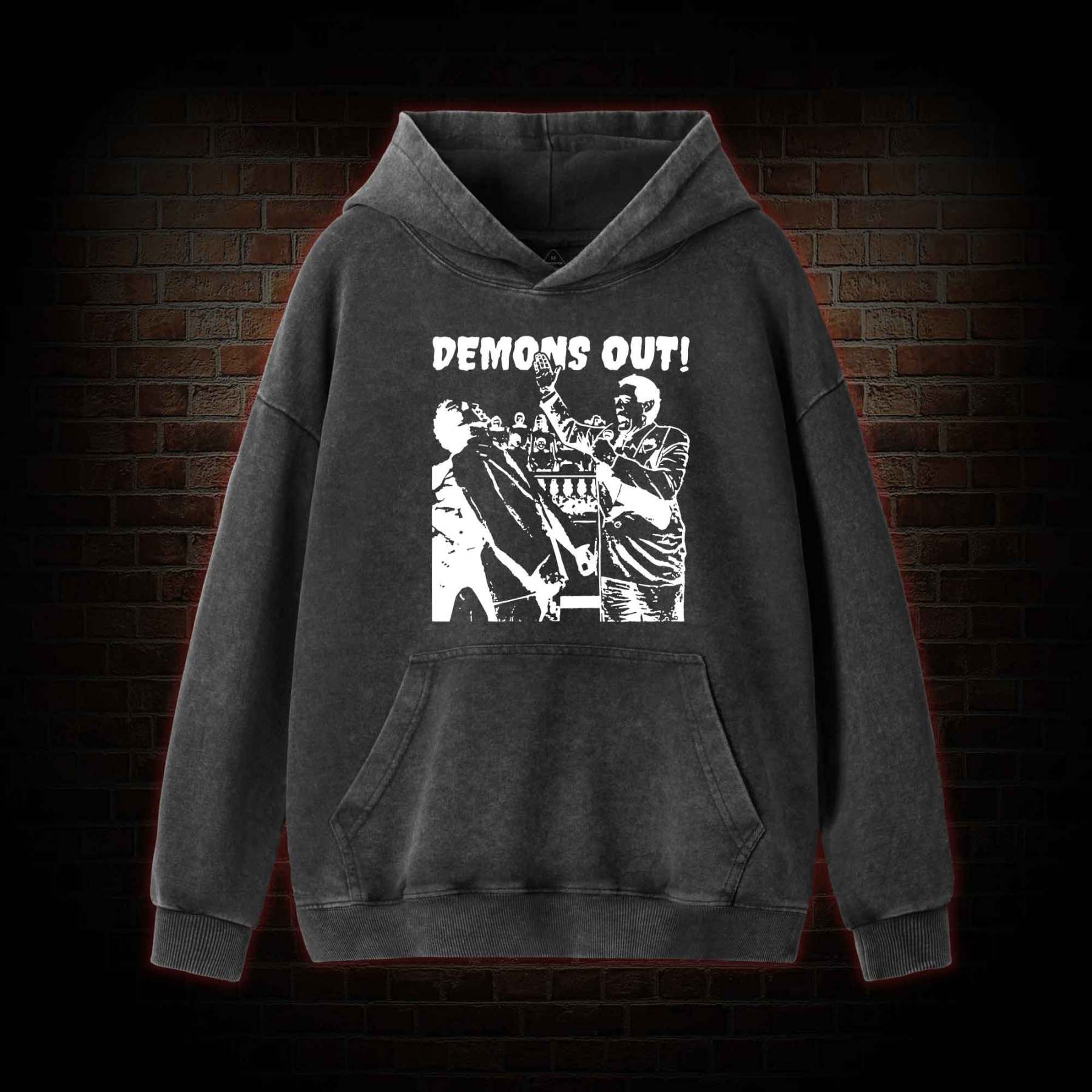 Demons Out! Washed Hoodie