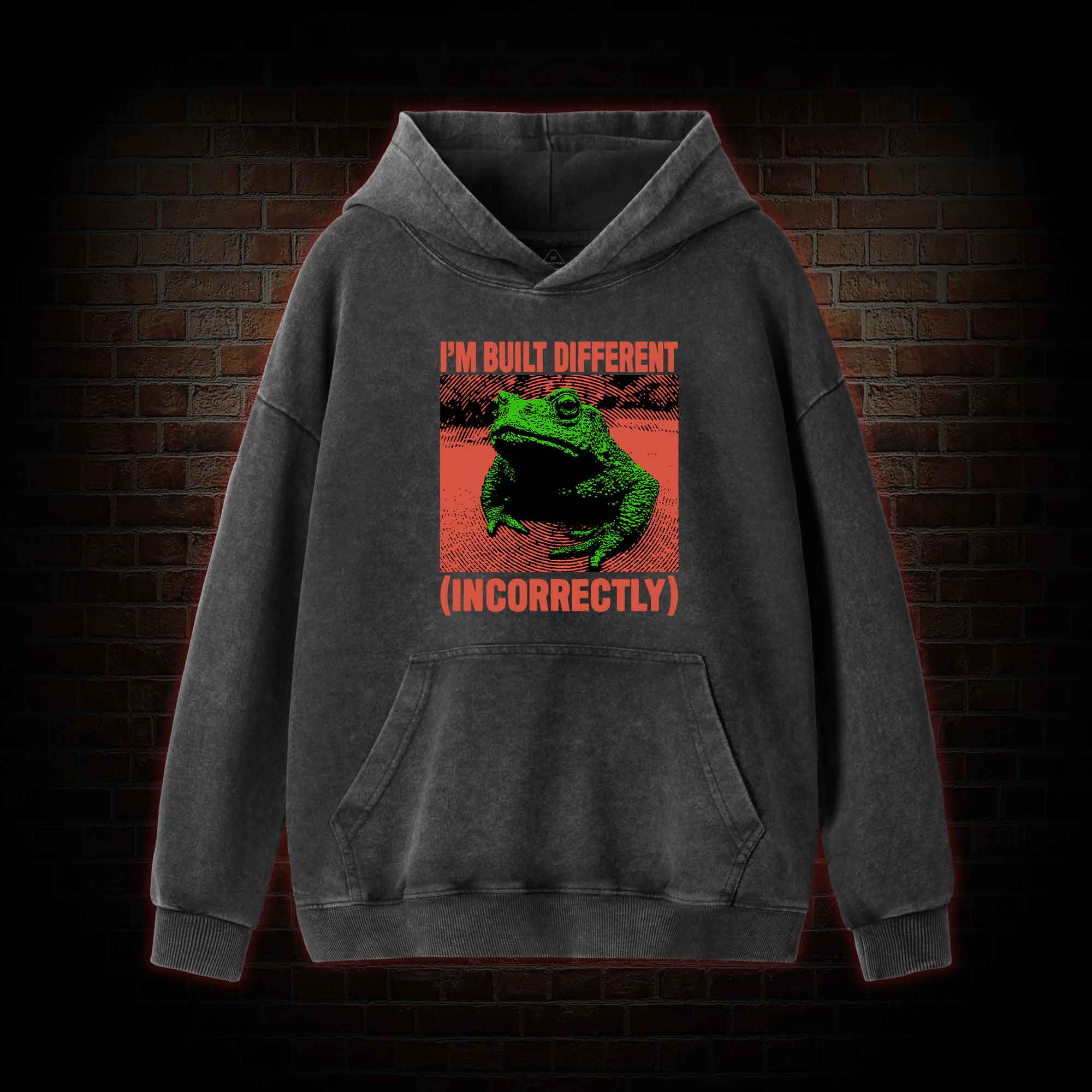 I’m Built Different Washed Hoodie