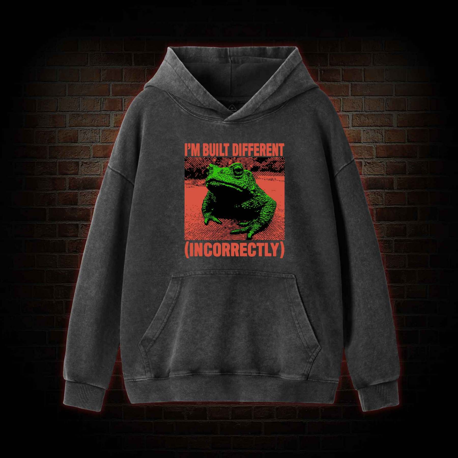 I’m Built Different Washed Hoodie