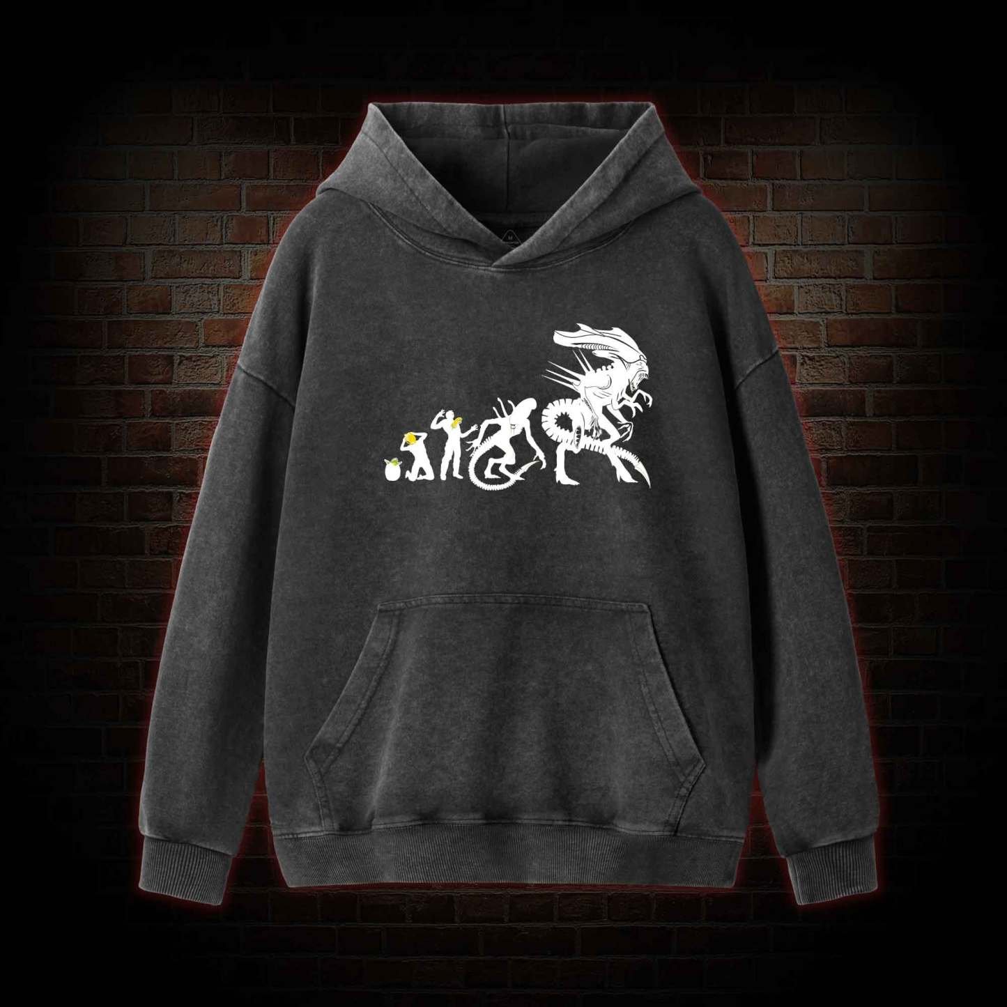 Alien Evolution Washed Hoodie