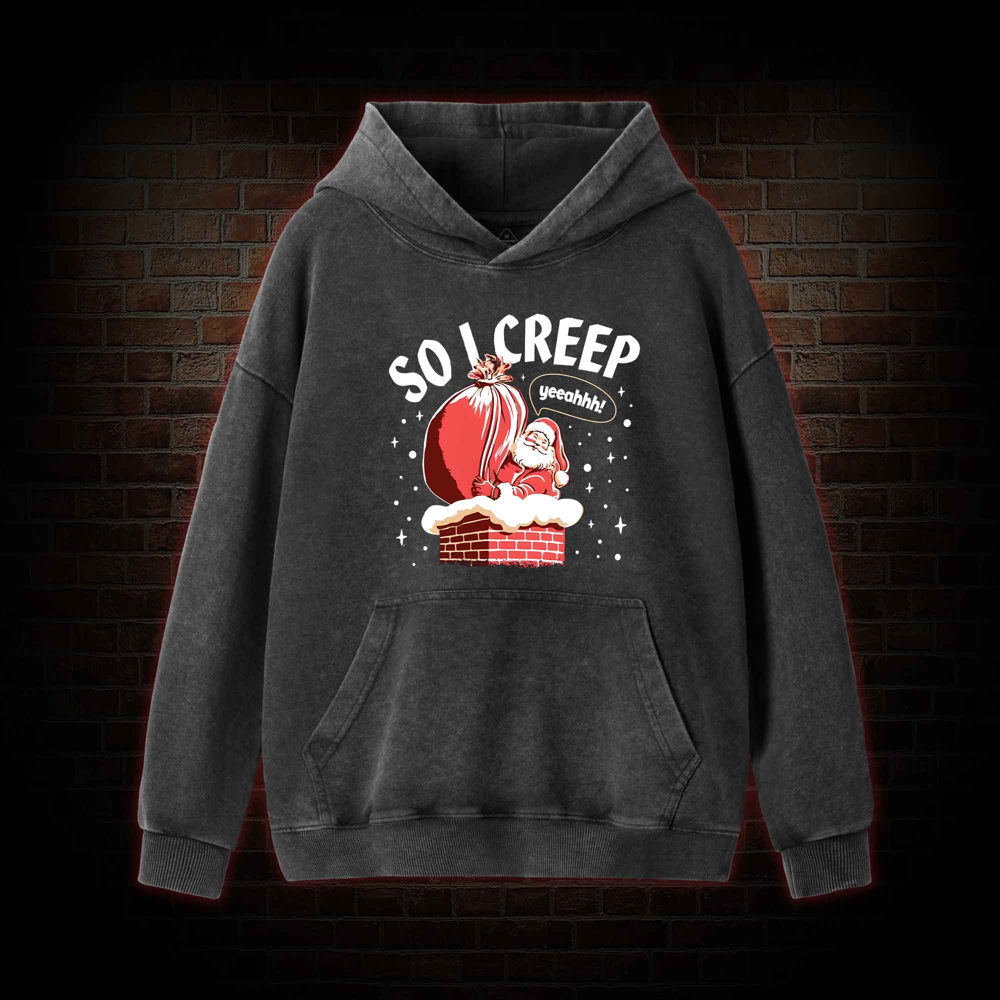 So I Creep Washed Hoodie