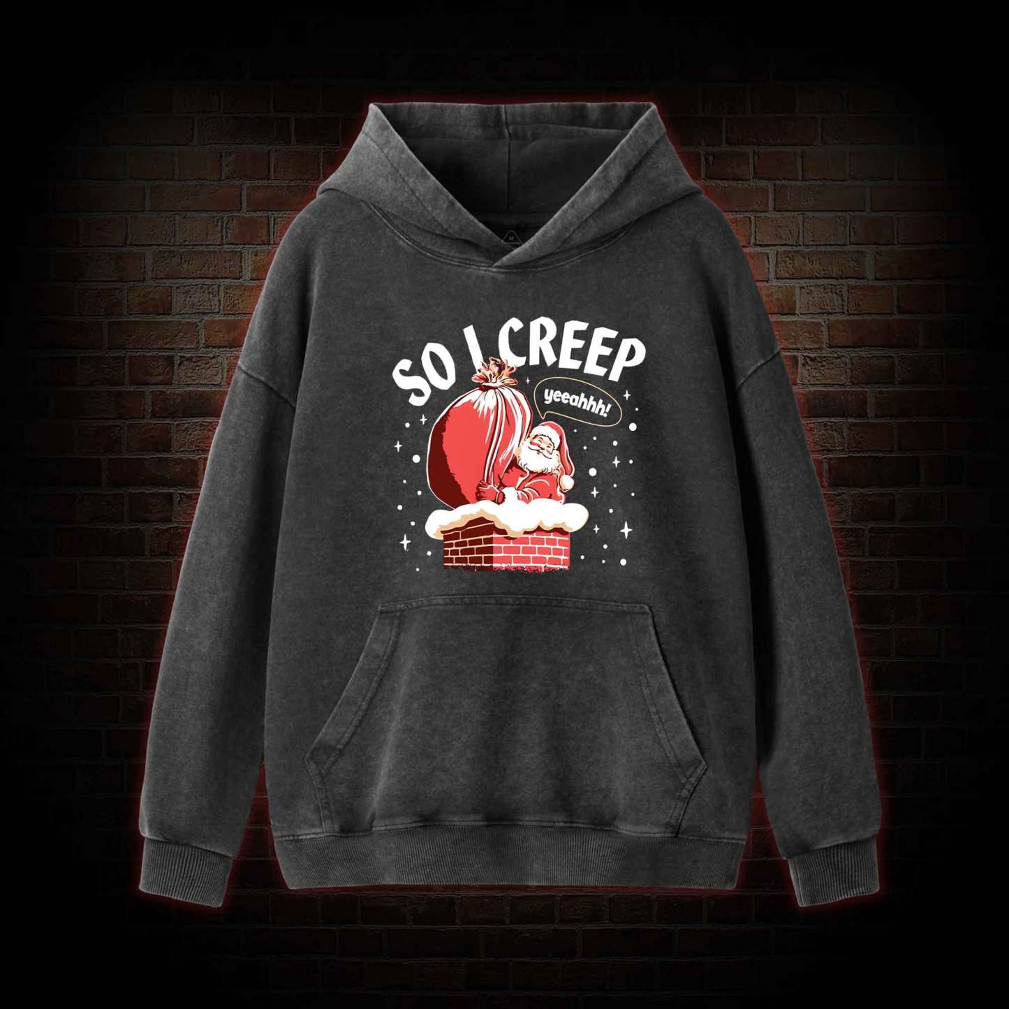 So I Creep Washed Hoodie