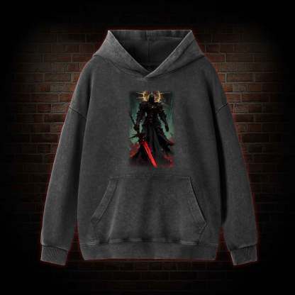 Dark Knight With Light Washed Hoodie