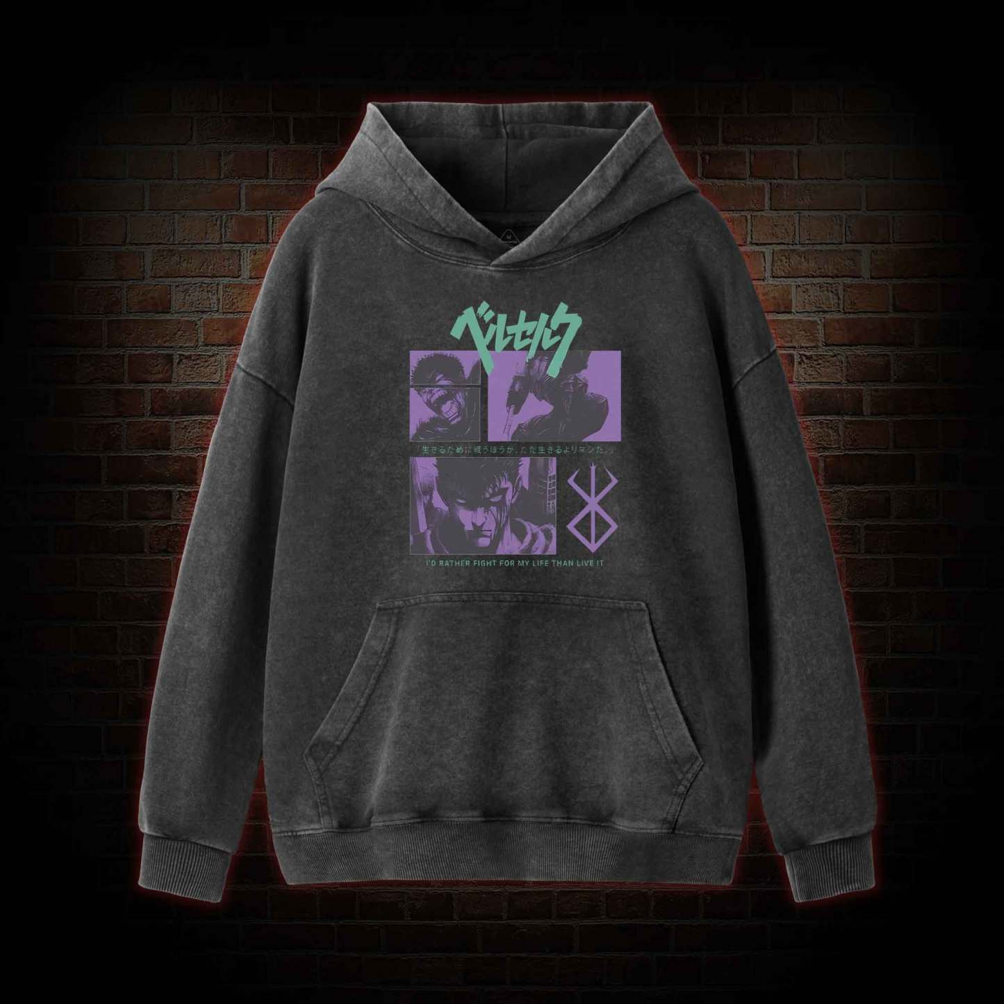 I'd Rather Fight For My Life than Live It Washed Hoodie