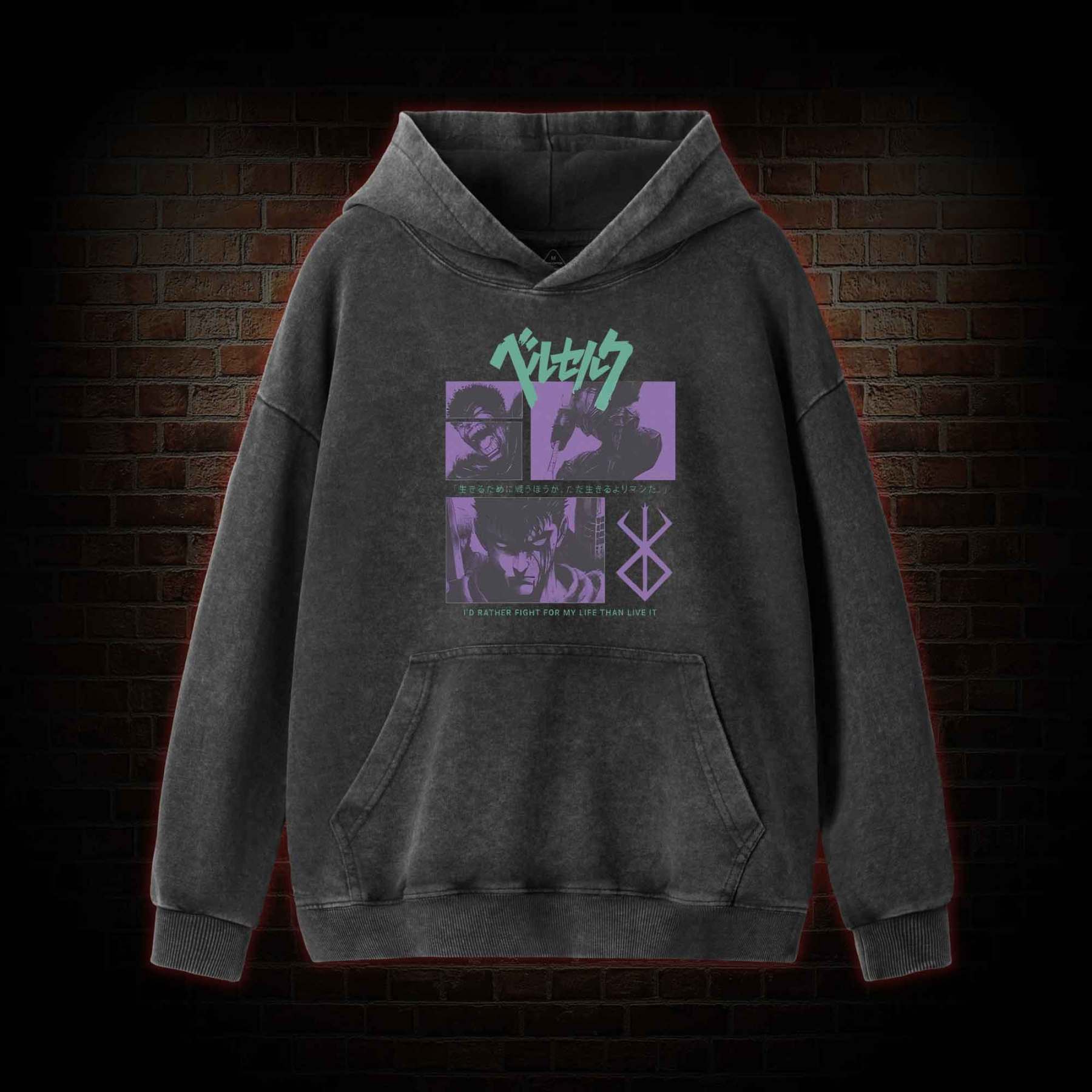 I'd Rather Fight For My Life than Live It Washed Hoodie