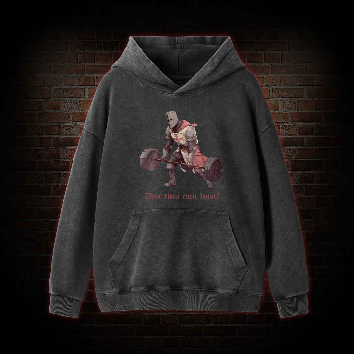Lifting Knight Washed Hoodie