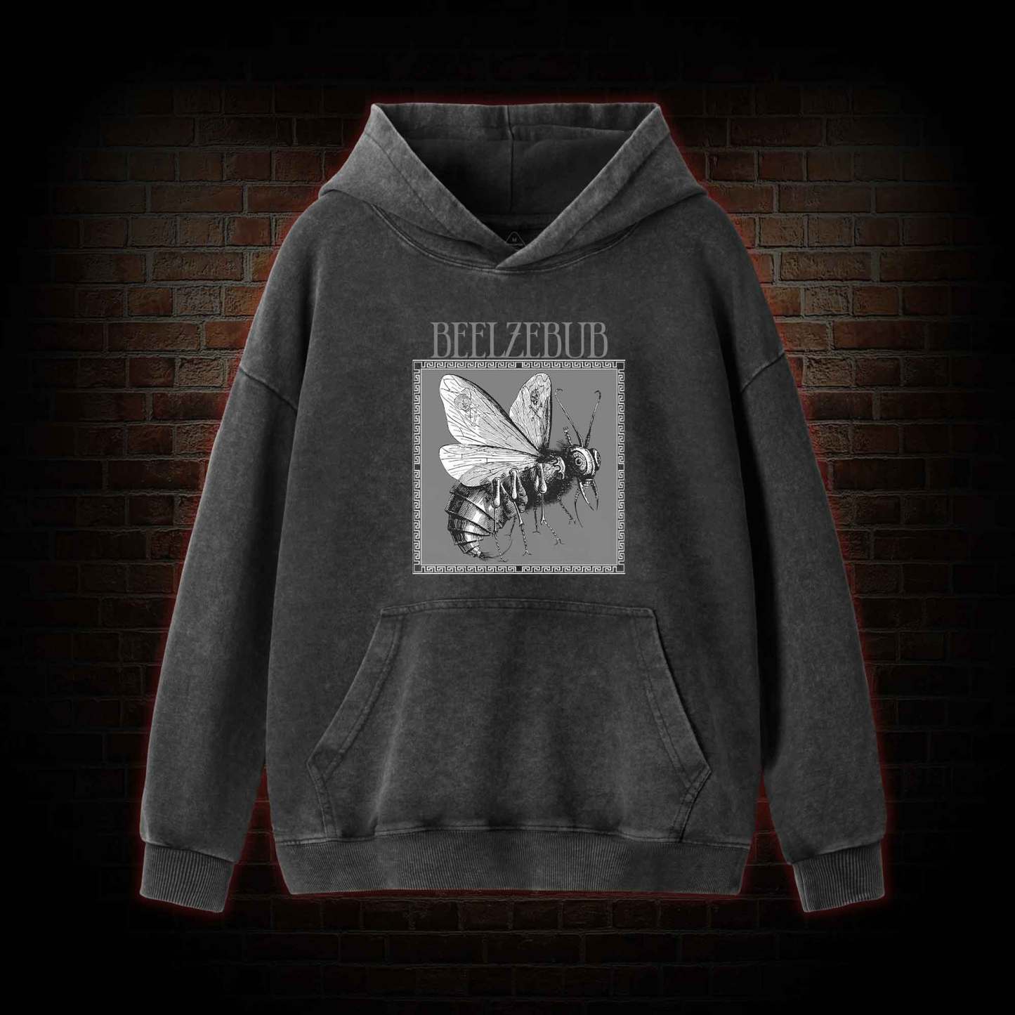 Beelzebub Washed Hoodie