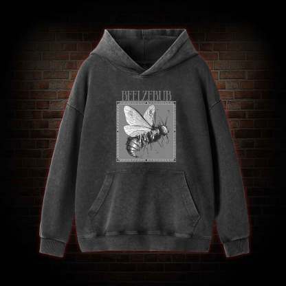 Beelzebub Washed Hoodie