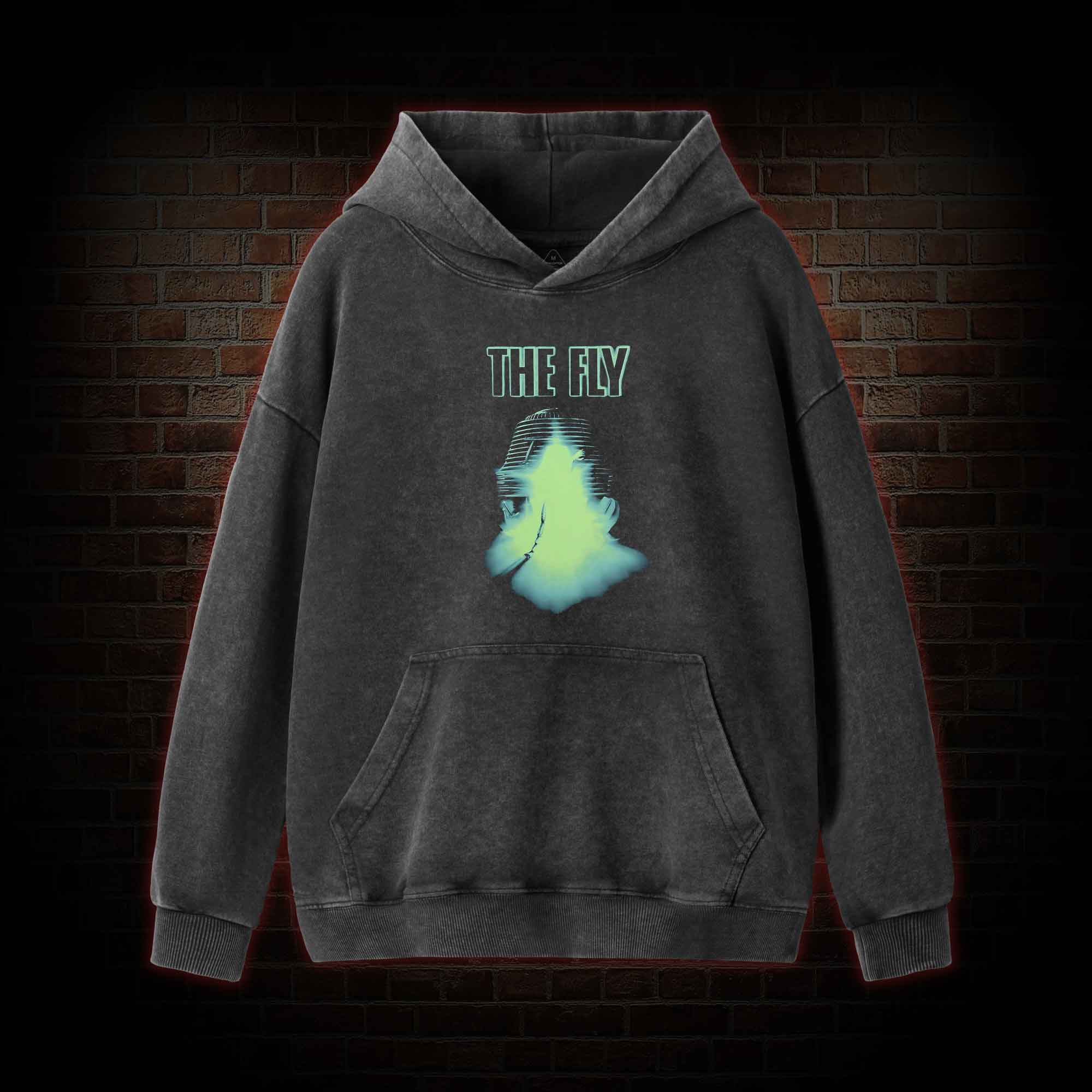 Be Afraid Be Very Afraid Washed Hoodie