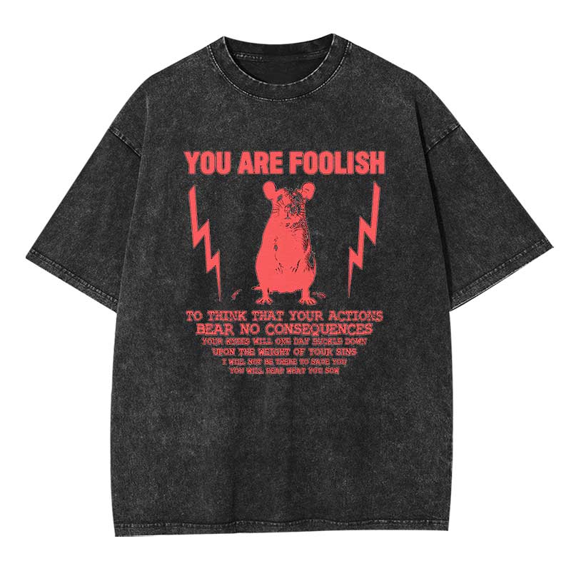 You Are Foolish Washed T-shirt