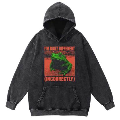 I’m Built Different Washed Hoodie