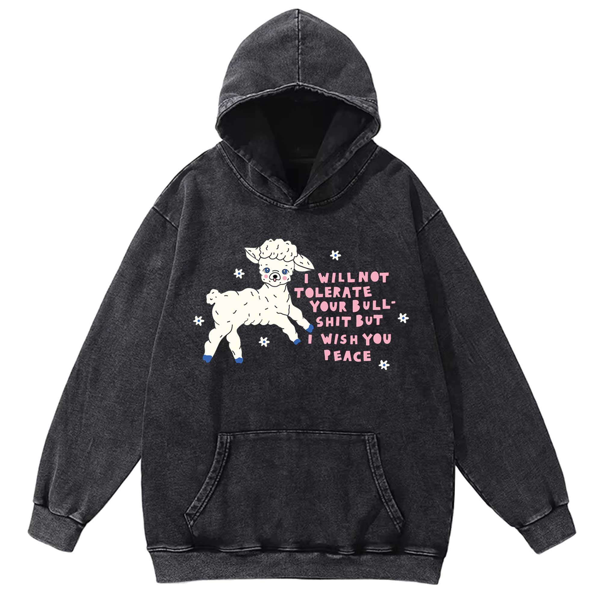 I Wish You Peace Washed Hoodie