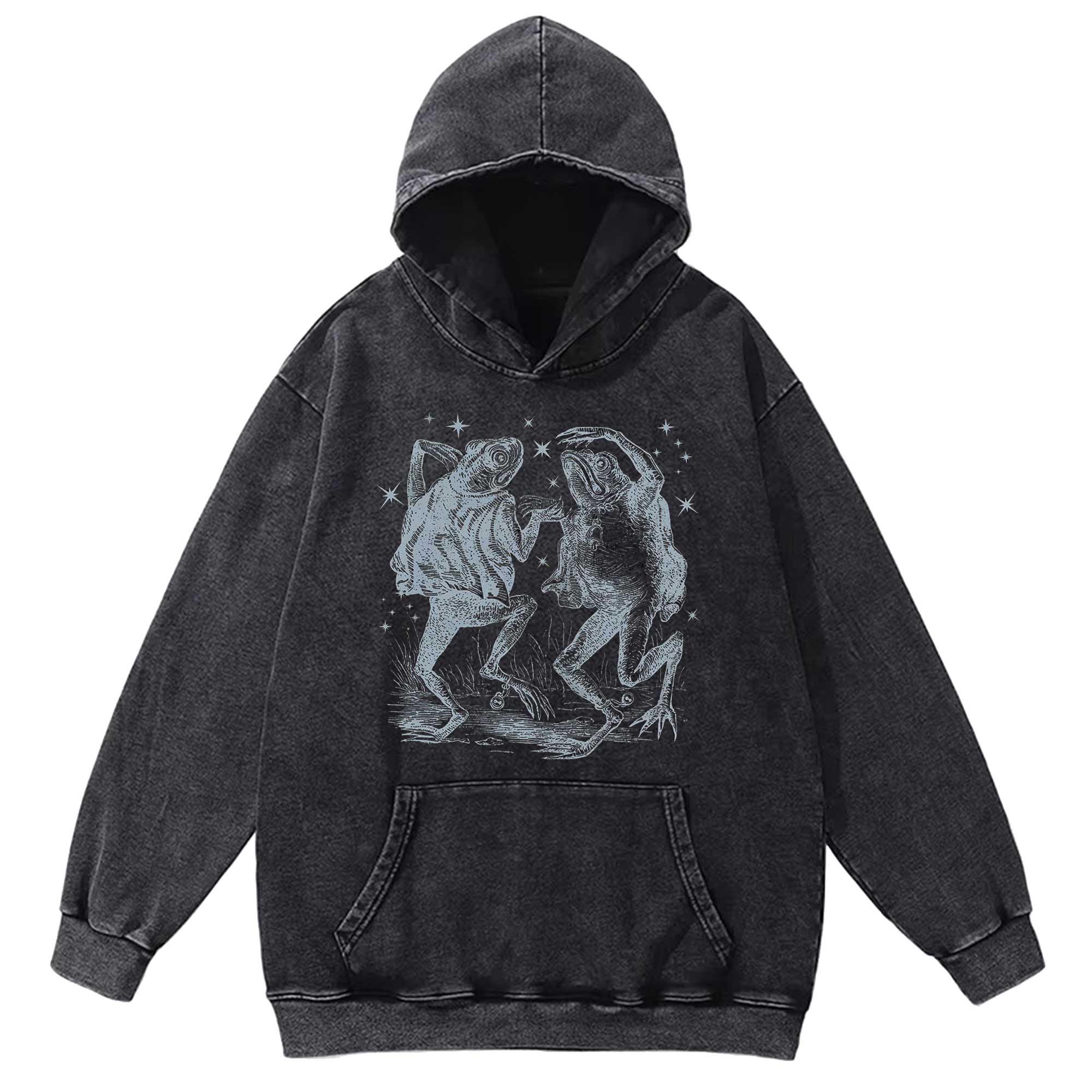 Dancing Frogs Washed Hoodie