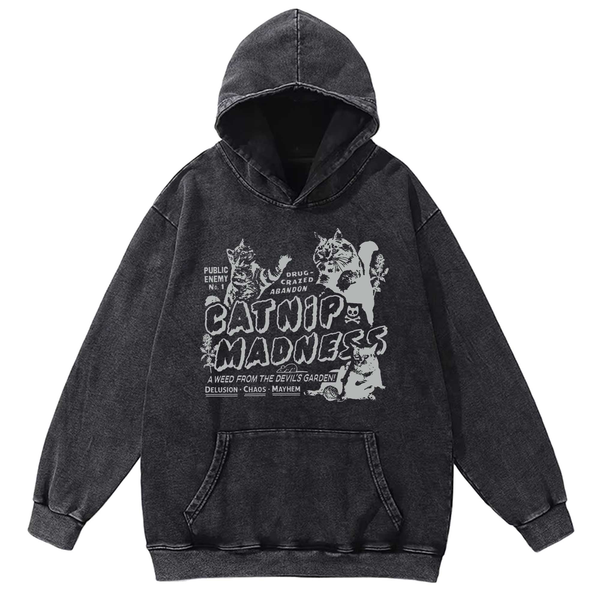 Catnip Madness Washed Hoodie