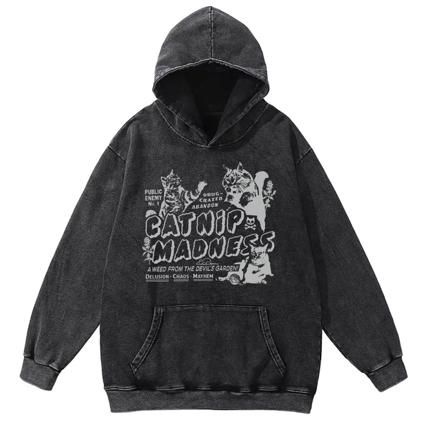 Catnip Madness Washed Hoodie