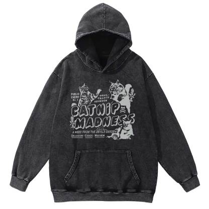 Catnip Madness Washed Hoodie