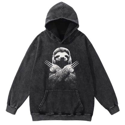 Slotherine Washed Hoodie