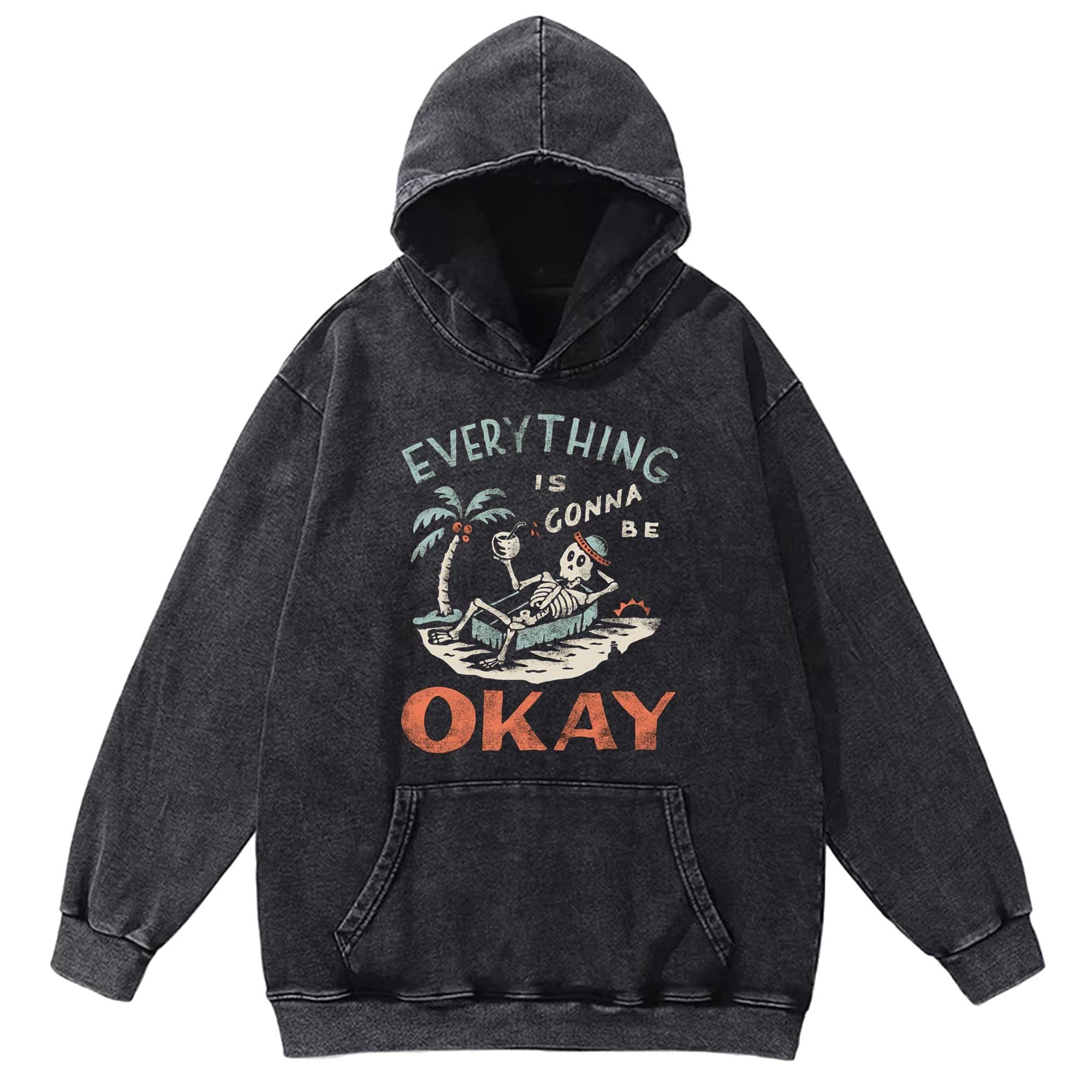 Everything Is Gonna Be Okay Washed Hoodie