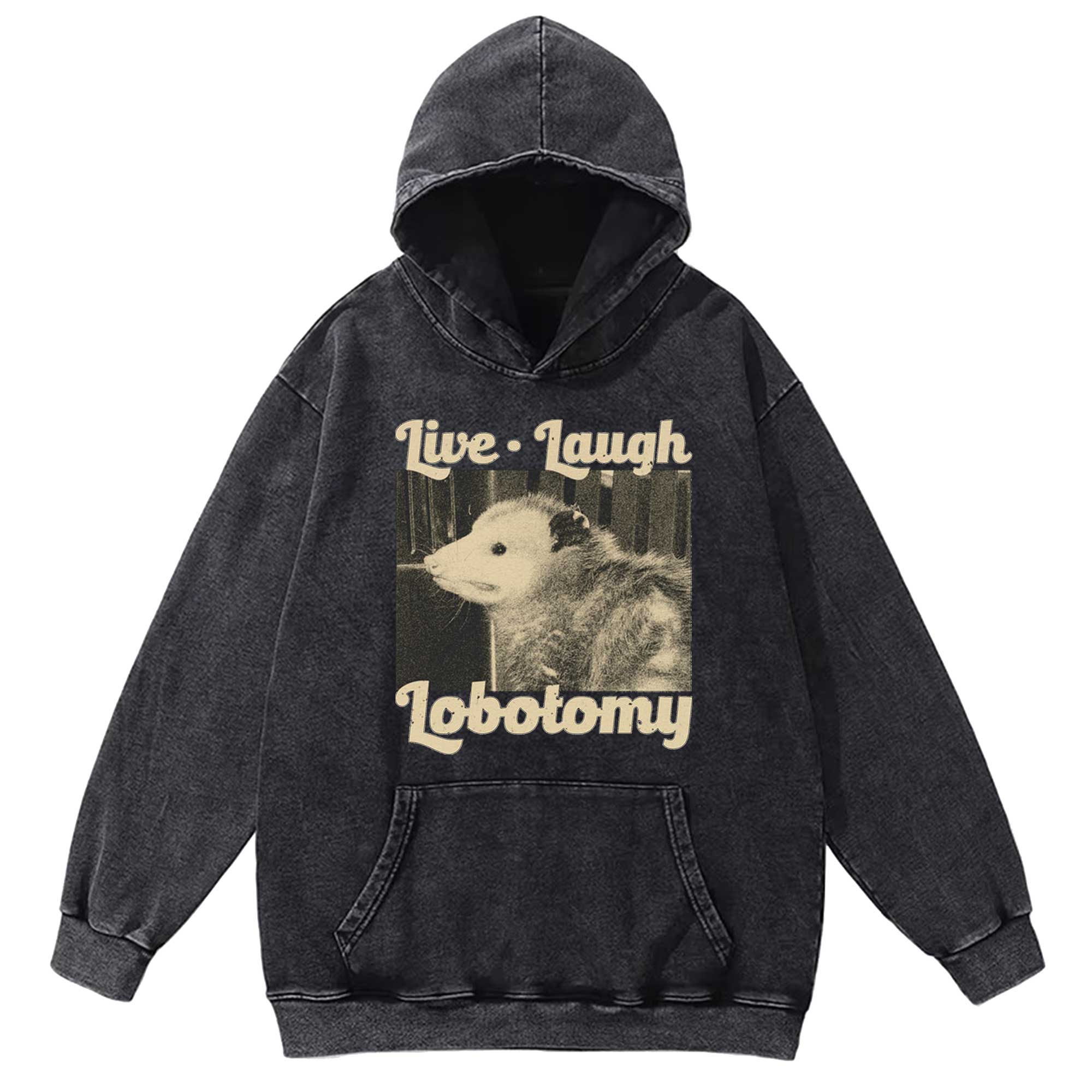 Live Laugh Lobotomy Washed Hoodie