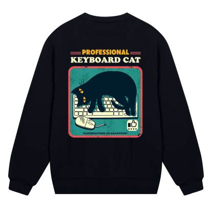 Professional Keyboard Cat Sweatshirt