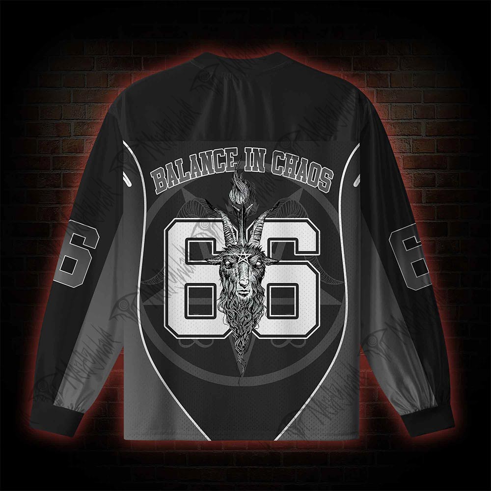Baphomet's Mark V-Neck Long Sleeve Jersey
