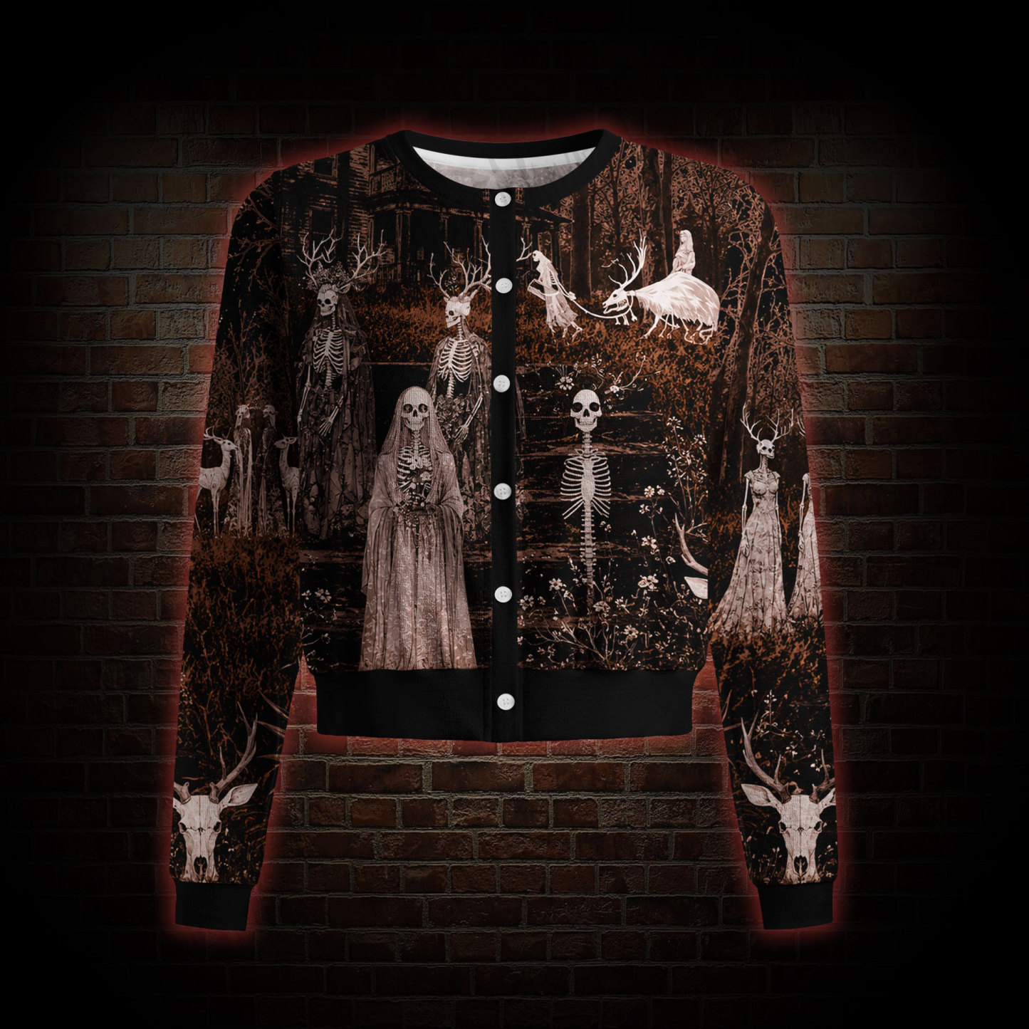 The Skeleton Bride Women's Cardigan Sweater