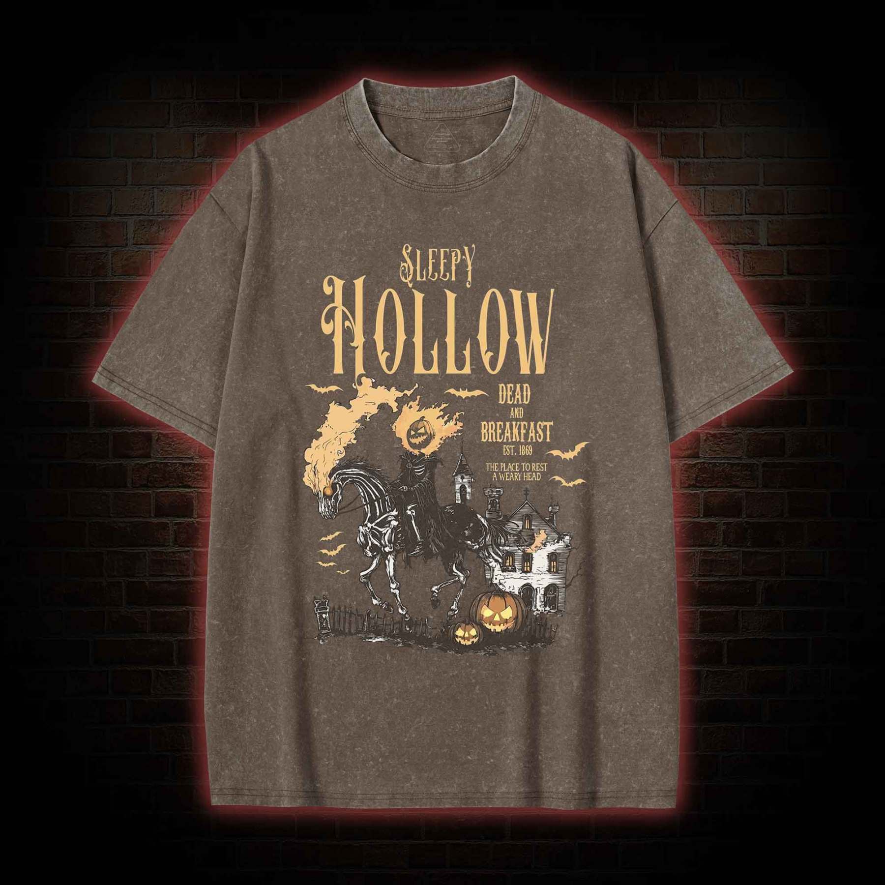Comfort Colors Sleepy Hollow Halloween Washed T-shirt