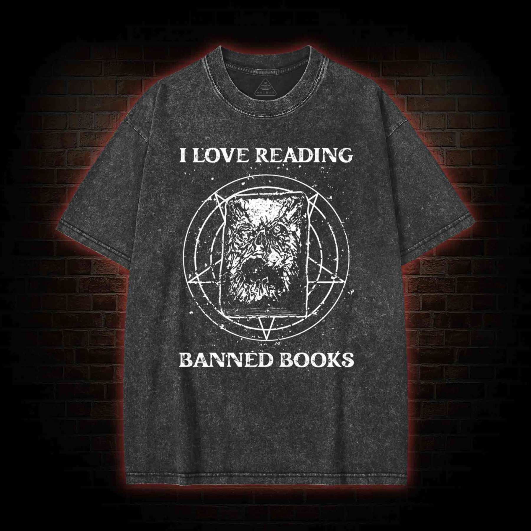 Evil Reader Washed T-shirt