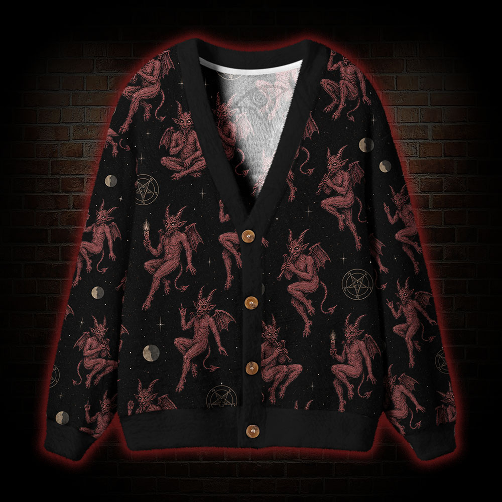 Baphomet Cardigan Sweater