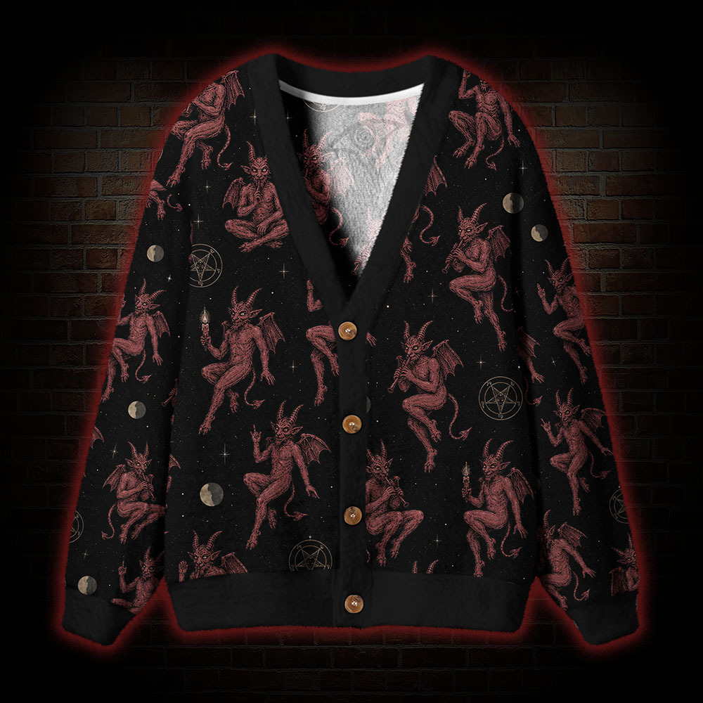 Baphomet Cardigan Sweater