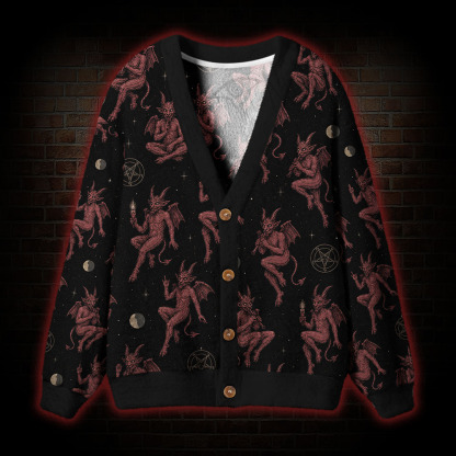 Baphomet Cardigan Sweater