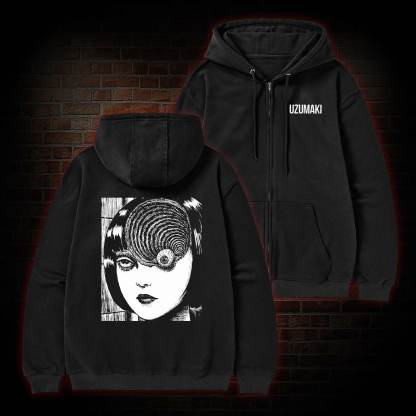 Horror Eyeball Zipper Hoodie