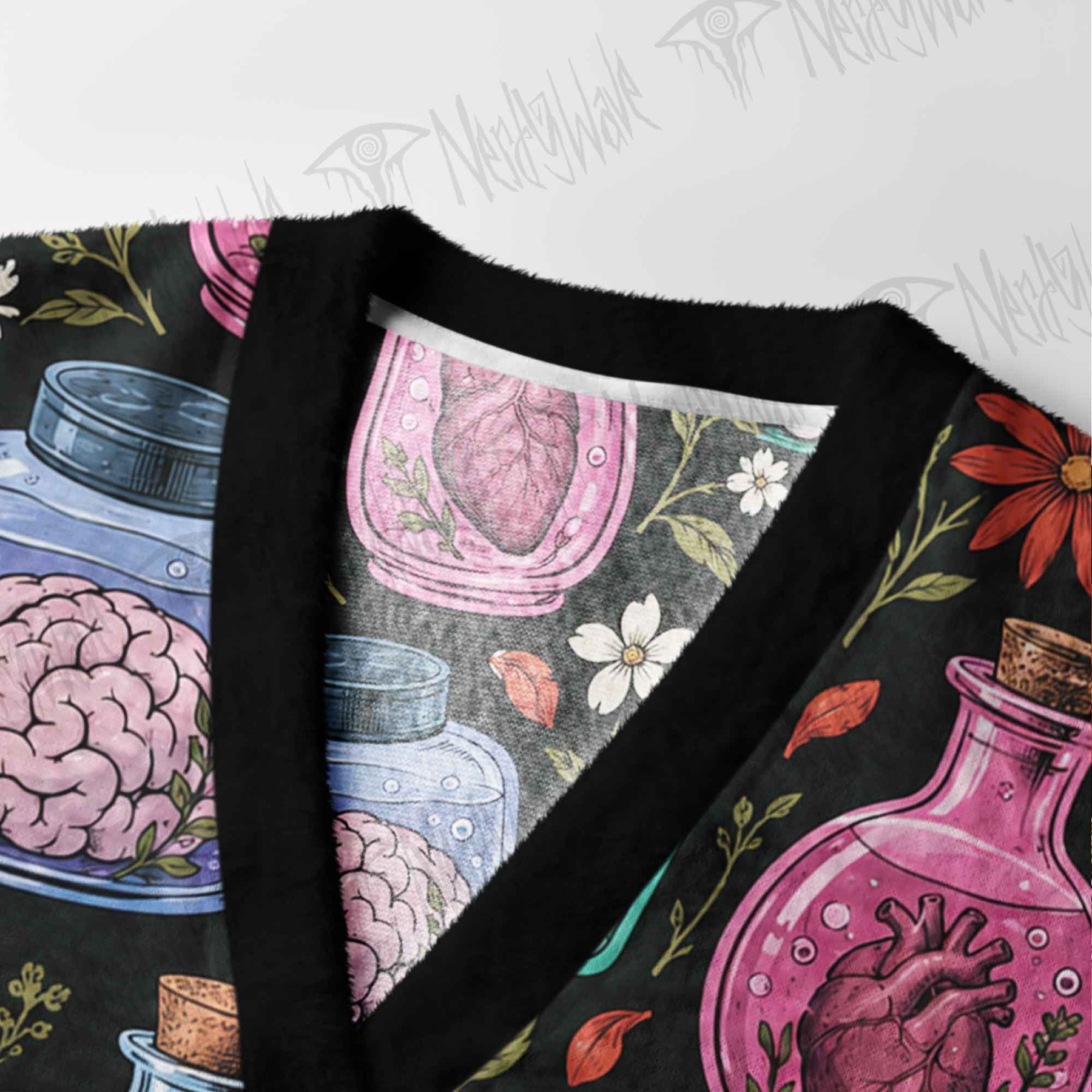 Bottle Specimen Cardigan Sweater