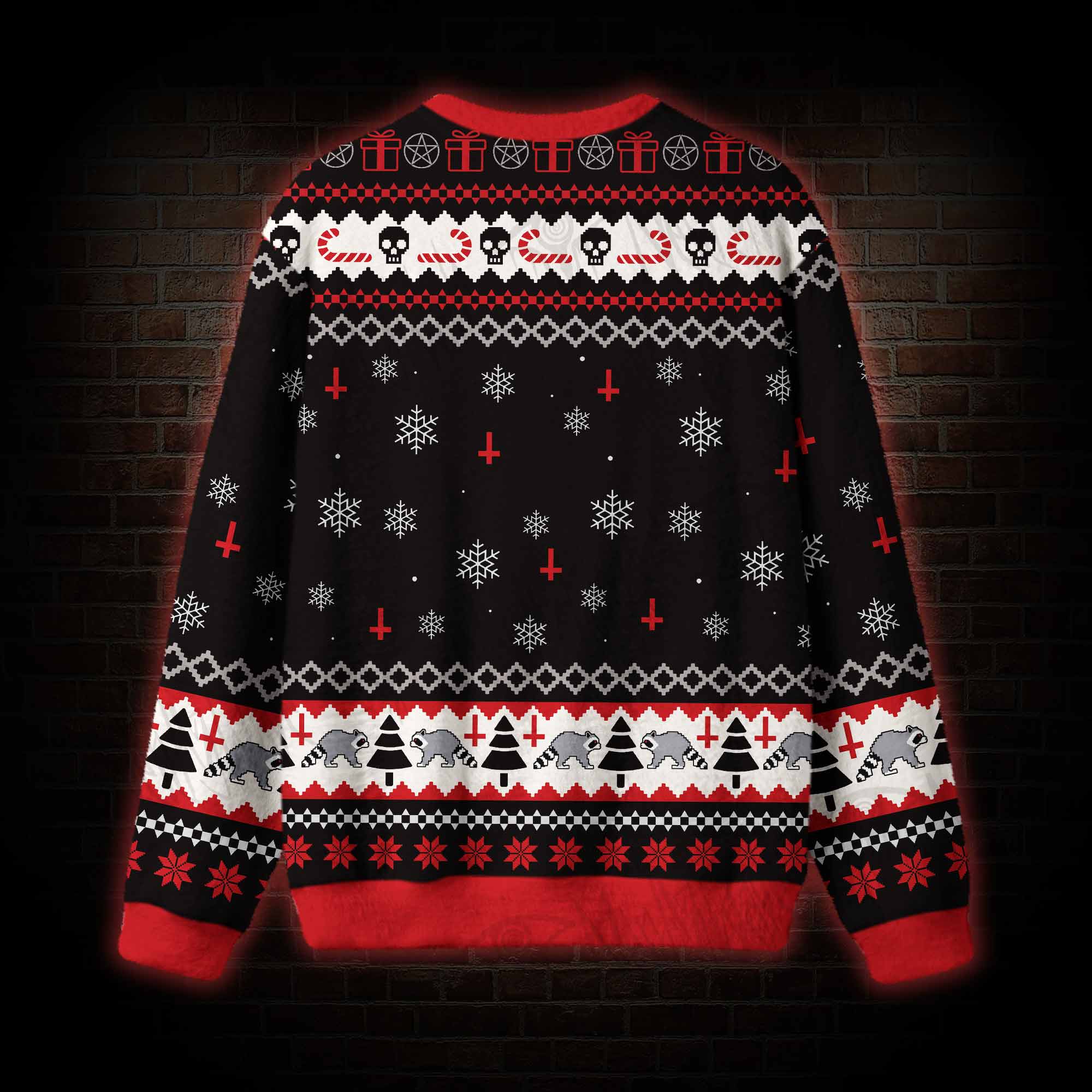 Eat Trash Hail Satan Ugly Sweatshirts