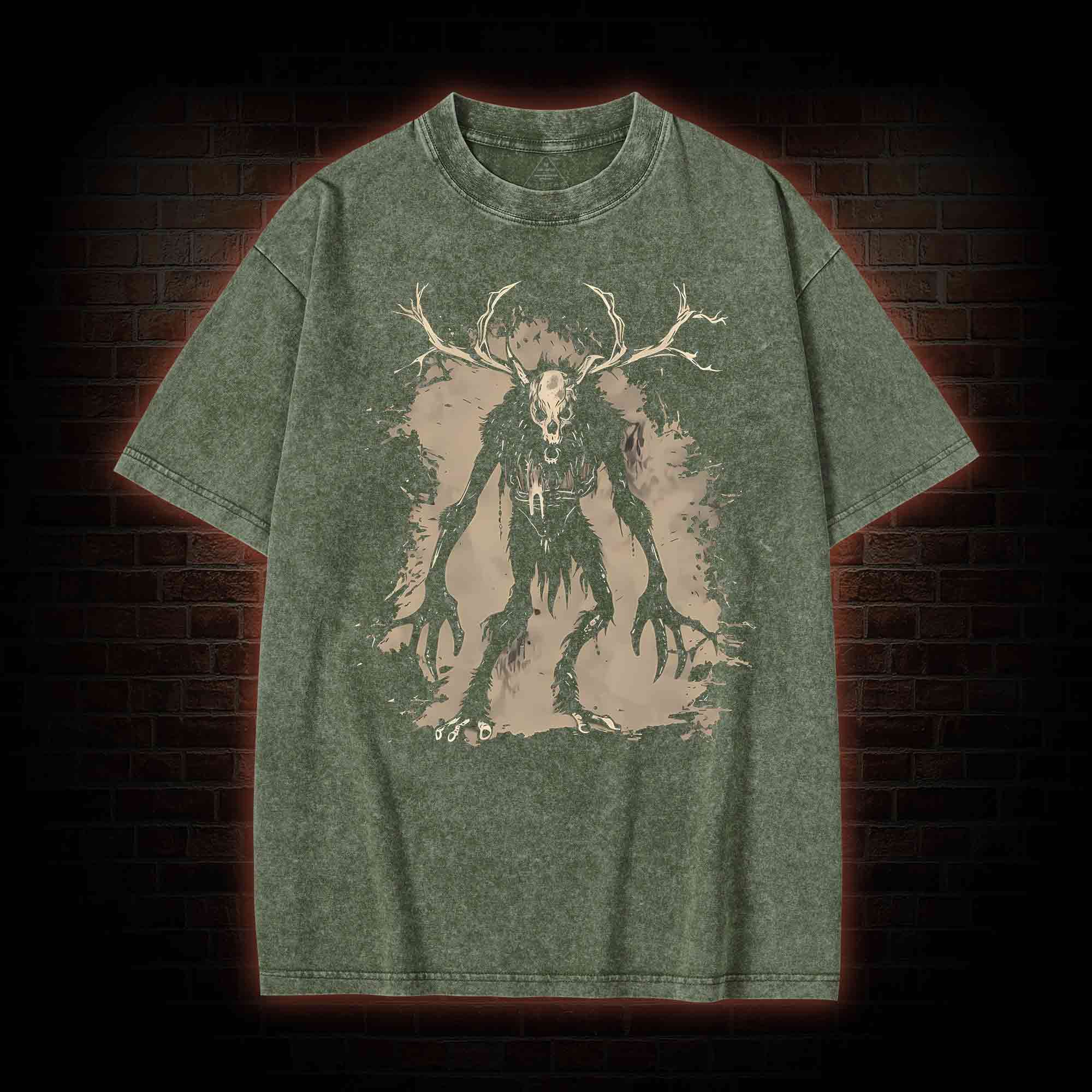 Wendigo Monster Washed T-shirt