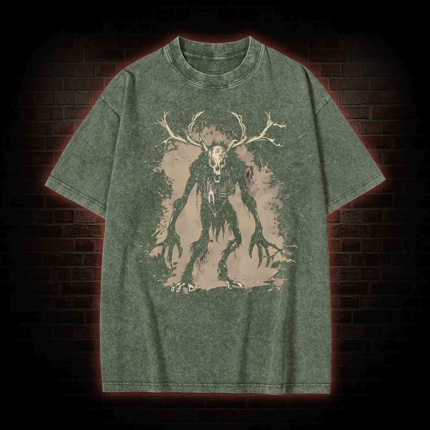 Wendigo Monster Washed T-shirt