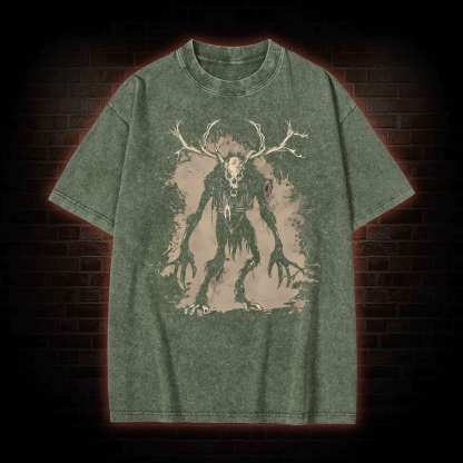 Wendigo Monster Washed T-shirt