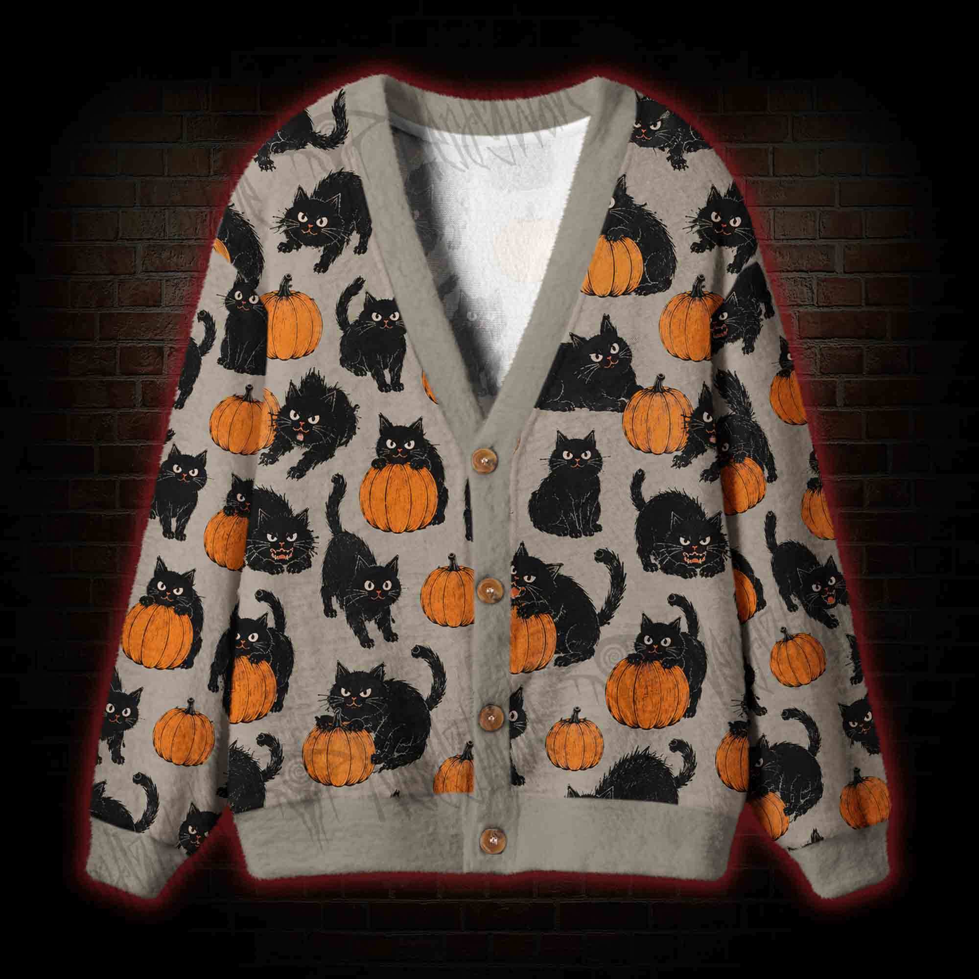 Cat Mischief Cardigan Sweater