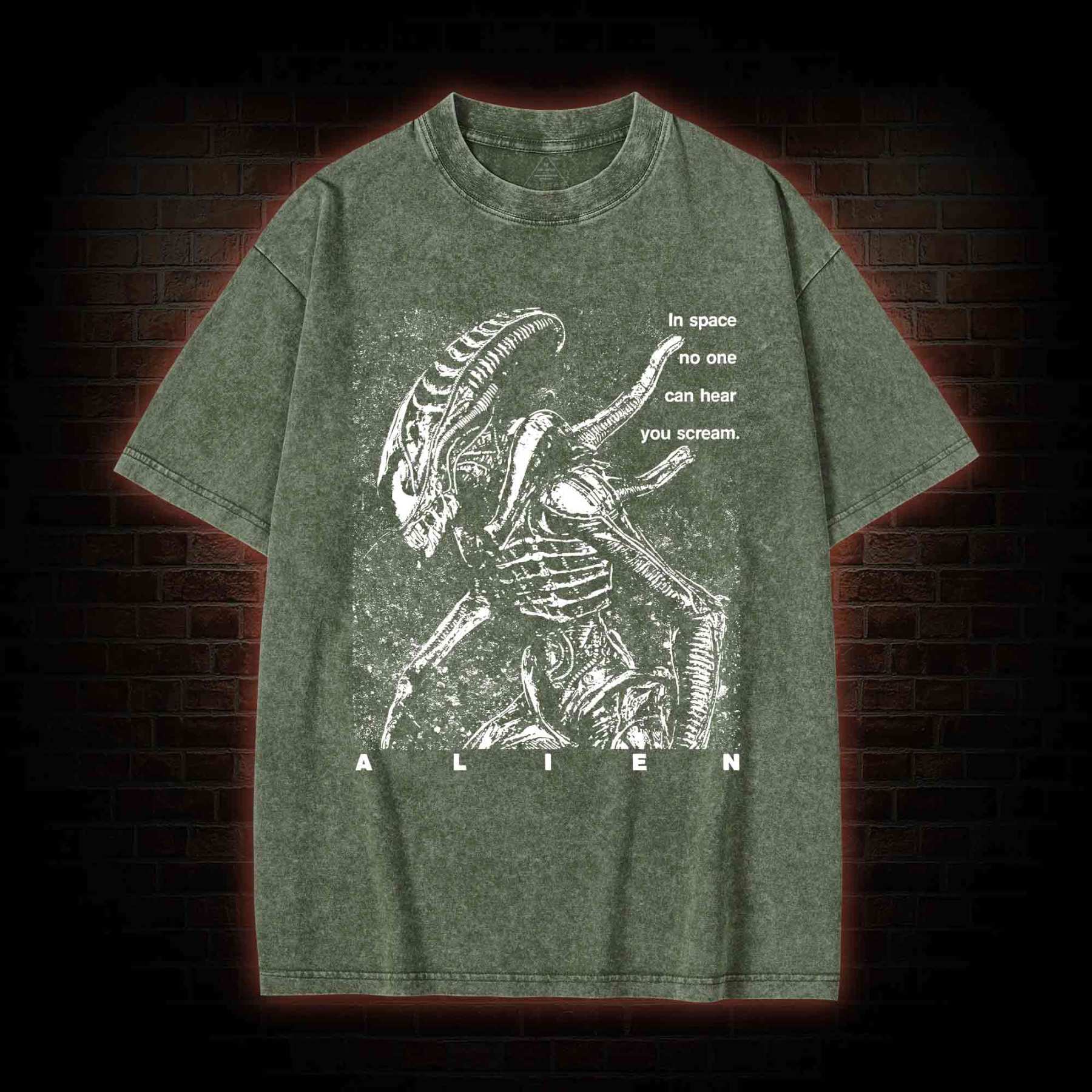 No One Can Hear You Scream Washed T-shirt