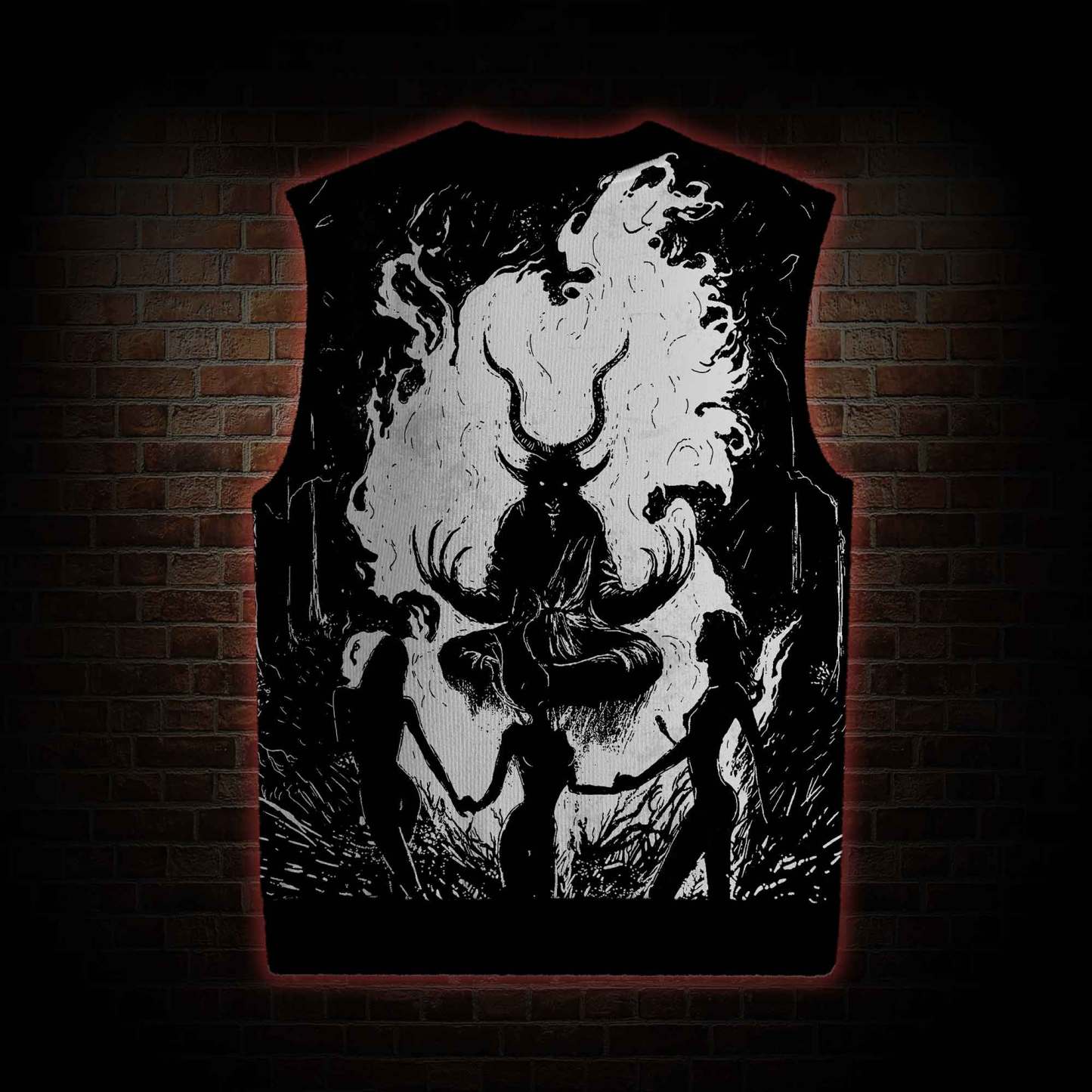 Baphomet Sweatershirt Vest