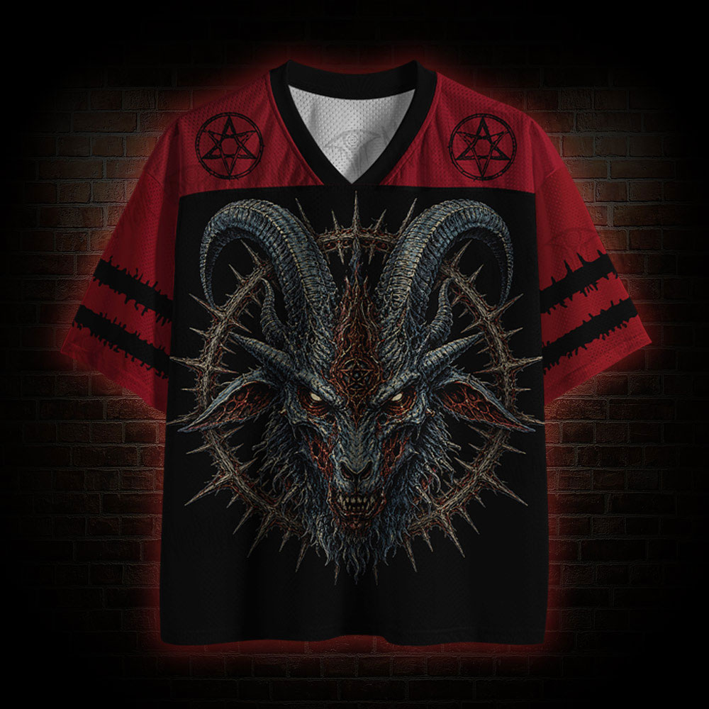 Evil Baphomet 666 Mesh Jersey